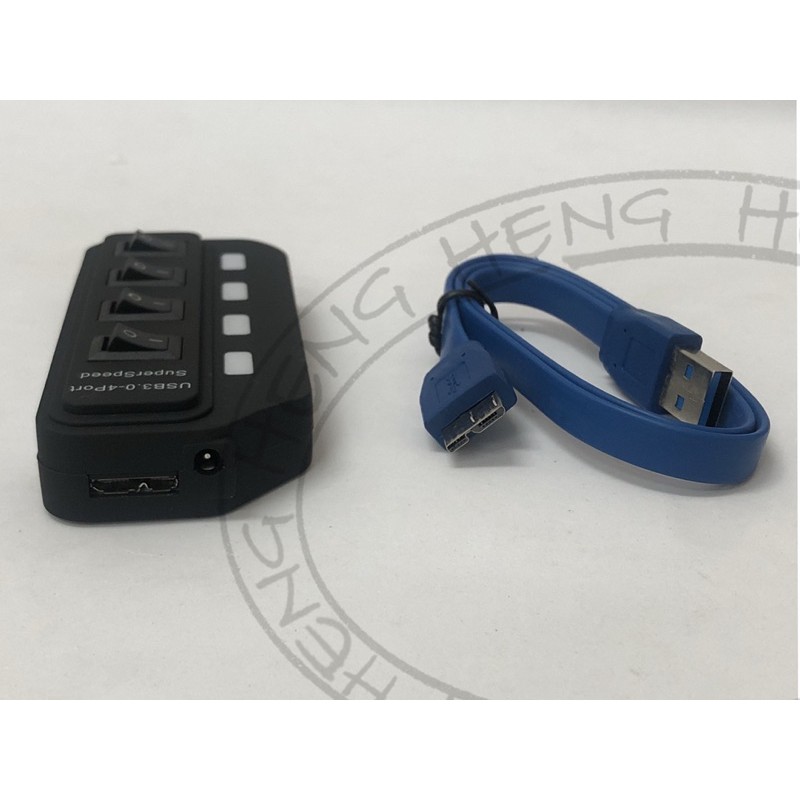 Hub USB 3.0 เพิ่มช่องUSB มีสวิตช์เปิดปิด