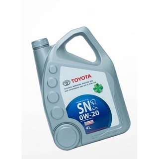 TOYOTA น้ำมันเครื่องโตโยต้า 0W-20 SN ขนาด 4 ลิตร สำหรับ ECO CAR ระยะเวลาในการเปลี่ยน: ทุกๆ 10,000 กม.หรือ 6 เดือน