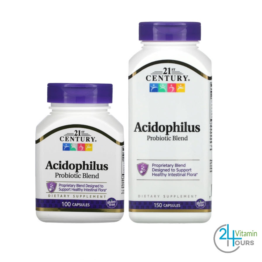 < พร้อมส่ง >  21st Century, Acidophilus Probiotic Blend,  100 / 150 แคปซูล - โปรไบโอติก แอซิโดฟิลัส