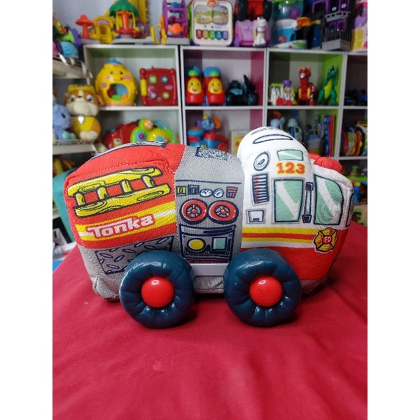 Tonka รถผ้ามีเสียงเป็นรถเบเพลิงสวยสีสด❌มือสอง❌