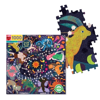 eeboo Zodiac 1,000 Piece Puzzle (Glow in the Dark) จิ๊กซอว์รูปราศีแบบ 1,000 ชิ้น (เรืองแสงในที่มืดได้)