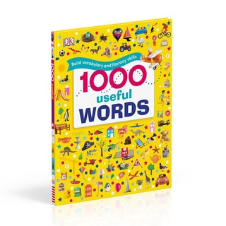 现货 DK常用英语1000词 英文原版 1000 Useful Words 精装 词汇量积累阅读写作技能提升 4-8岁儿童阅读写作技能提升书插图字典词典