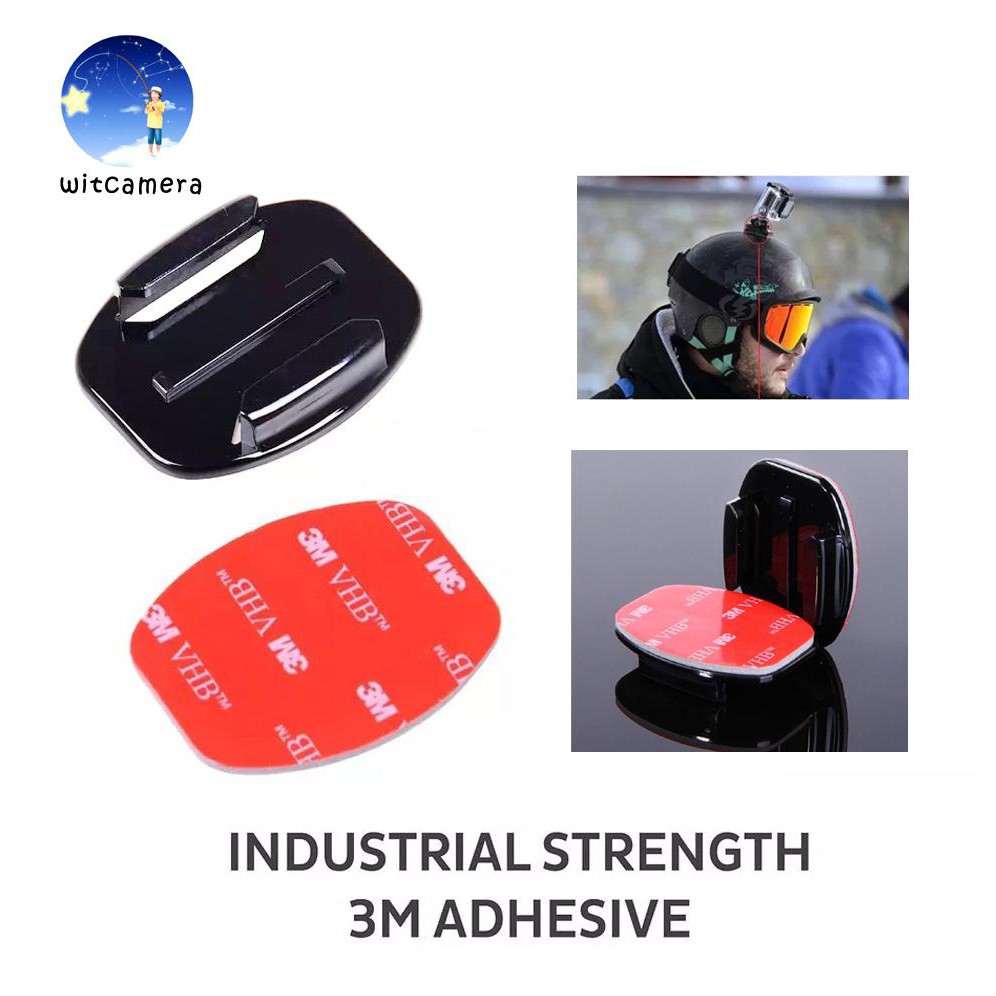 Arc Flat Plane 3M Glue Adhesive Fixed Base Mount Helmet Accessories set - โค้งมนเครื่องบิน 3M กาวกาวคงที่แท่นยึด