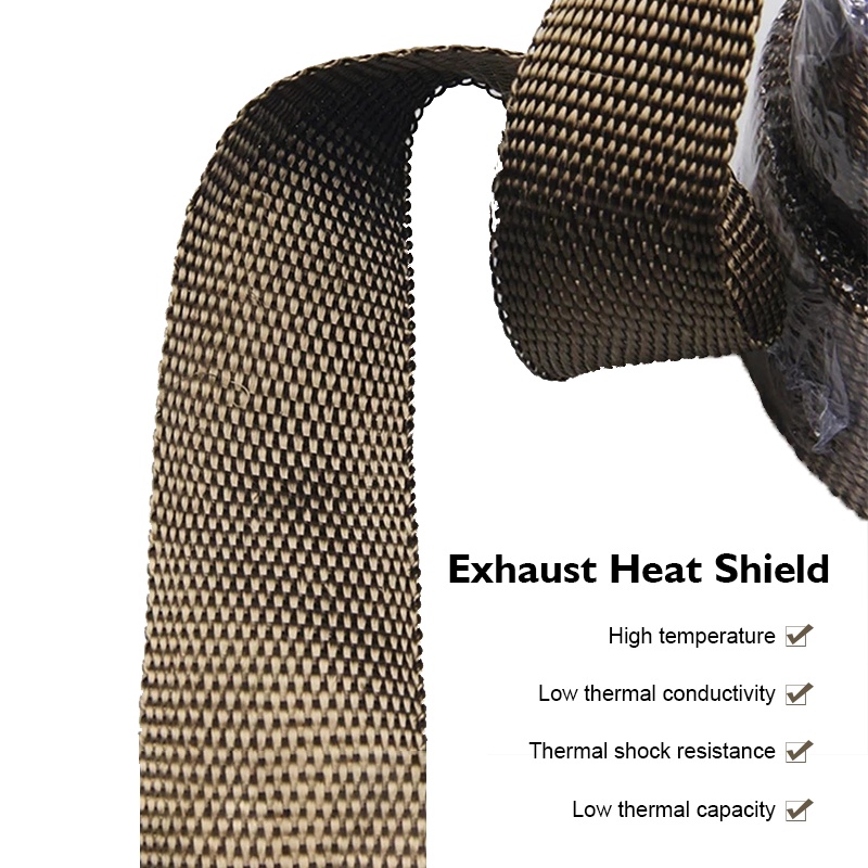 ผ้าพันท่อไอเสีย ยาว 5 เมตร ผ้าพันท่อกันความร้อน ฉนวนกันความร้อนหุ้มท่อไอเสีย ที่พันท่อ ท่อเชื้อเพลิง ท่อเครื่องยนต์ - รูปที่ 4