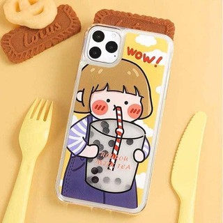 Case iPhone 6/7/8Plus/11 ตู้น้ำชานมไข่มุก