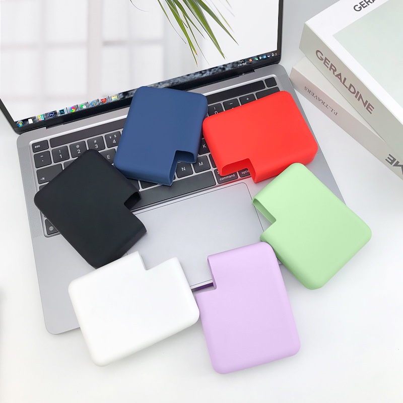 Ultra Thin ซิลิโคน Charger Protector สําหรับ Macbook pro Air NEO 30W 70W 60W 85W 96W 140W Charger co