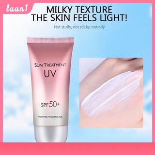 พร้อมส่ง Sun Treatment UV SPF50+สีชมพู /Sun Shelter Cream Spf50++ ครีมกันแดด/น้ำนมCOD