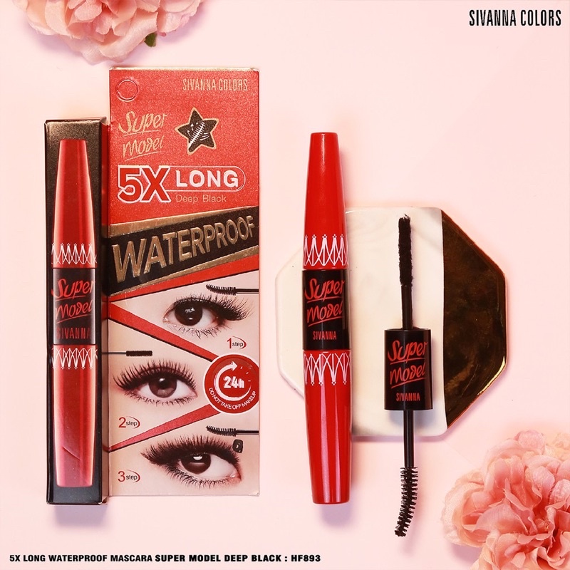 ( ของแท้/ส่งไว ) SIVANNA COLORS 5X Long มาสคาร่า HF893