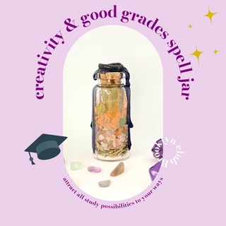 focus and creative spell jar🧚🏻 เครื่องรางนำโชค เครื่องรางด้านการเรียน ขวดแม่มด