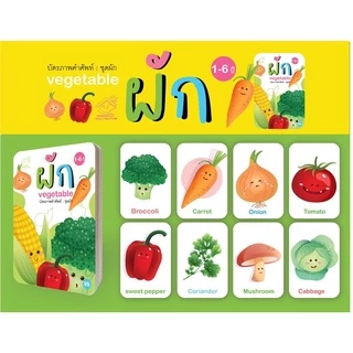 บัตรภาพคำศัพท์ #flashcard รวม 7 หมวด ภาษาไทยอังกฤษ #กขค #abc #123 #สัตว์ #ผัก #ผลไม้