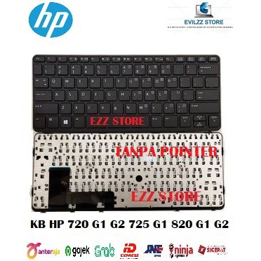 HP 720G1 720G2 725G1 820G1 820G2 720 G1 720 G2 725 G1 820 G2 คีย์บอร์ดพร้อมตัวรับสัญญาณ BACKLIT