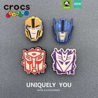 Jibbitz อุปกรณ์เสริม จี้รูปการ์ตูน Transformers สําหรับตกแต่งรองเท้า crocs DIY