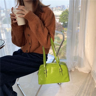 2021 Underarm Bag Korean New Style Zipper Inner Strap Large Capacity Boston Shoulder Bag