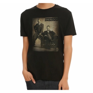 ขายดี!พร้อมส่ง เสื้อยืดแขนสั้น ผ้าฝ้าย 100% พิมพ์ลาย Bbc Sherlock Sepia Photo Nwt หลากสี แฟชั่นฤดูร้อน สําหรับผู้ชายS-5X