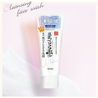 SANA Nameraka honpo medicated Arbutin Whitening face wash foam โฟมเต้าหู้สูตรไวเทนนิ่ง​ ​150ก.