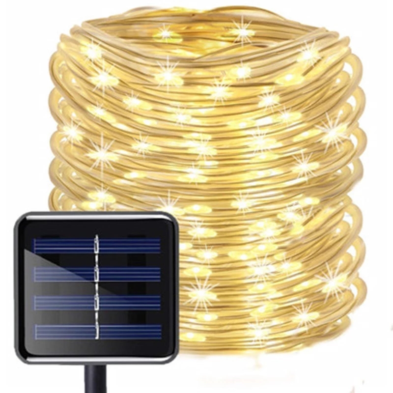 สายไฟ Led พลังงานแสงอาทิตย์กันน้ําสําหรับตกแต่งสวน