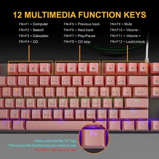 คีบอร์ด OKER K425 & K428 & K458 & KL95D Keyboard Gaming คีบอร์ดเกมมิ่ง คีย์บอร์ดแมคานิคอล คีย์บอร์ด Blue Switch