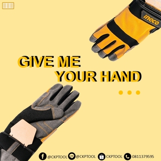 ถุงมือช่าง ไมโครไฟเบอร์ INGCO # HGMG01-XL (Mechanic Gloves)