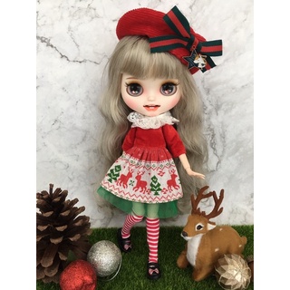 ตุ๊กตาบลายธ์คัสตอม บลายธ์คัสตอม Blythe custom ของขวัญ ของขวัญวันเกิด Christmas ของขวัญคริสมาสต์ ตุ๊กตาคริสมาสต์