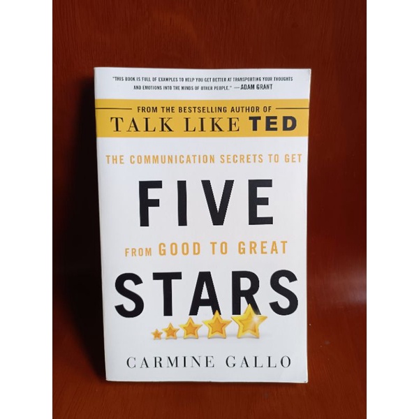 หนังสือภาษาอังกฤษมือสองสภาพดี The communication secrets to get Five from good to great stars