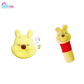 (ยิ่งซื้อ ยิ่งลด) Disney Pooh หมอนหลุม หมอนข้าง ผ้ายืด น่ารัก