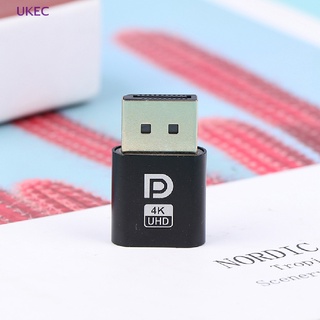 Ukec 4K Displayport Dummy Plug DP อะแดปเตอร์หน้าจอเสมือนจริง อุปกรณ์เสริมเดสก์ท็อป ใหม่