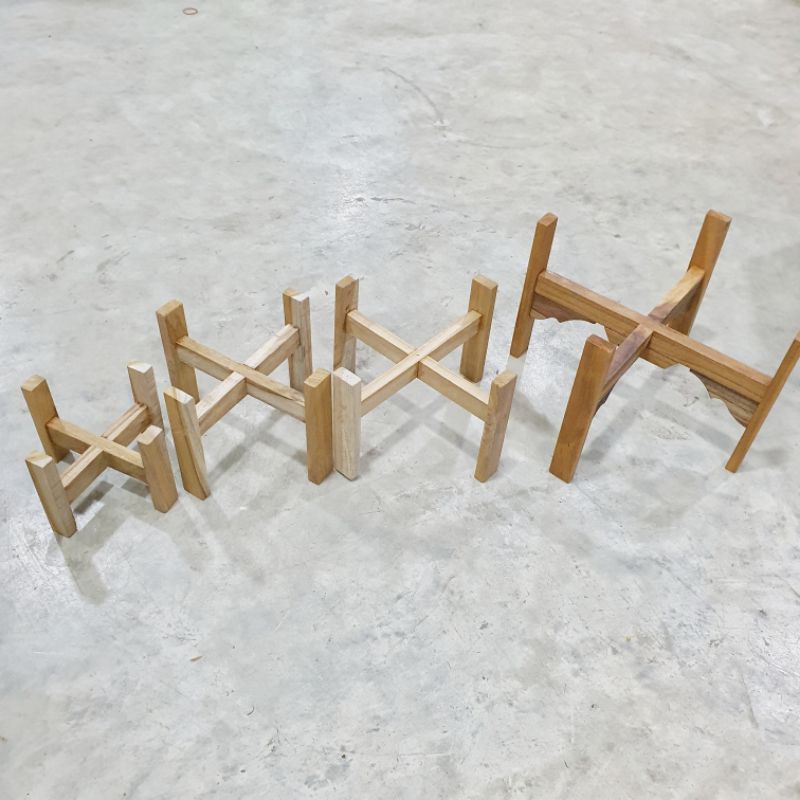 ขาไม้ ขาตั้งไม้ ขนาด 4 6 7 9 นิ้ว ขาตั้งต้นไม้