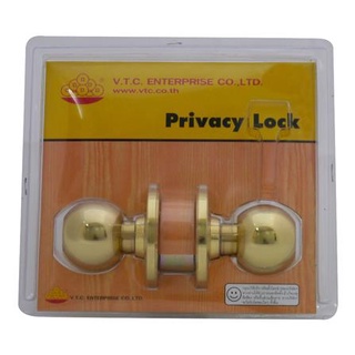 FREE HOME ลูกบิดห้องน้ำ MUL-T-LOCK DTSO-835 BK หัวกลม สีทอง ลูกบิดประตู กลอนประตู ลูกบิดกลอนประตู