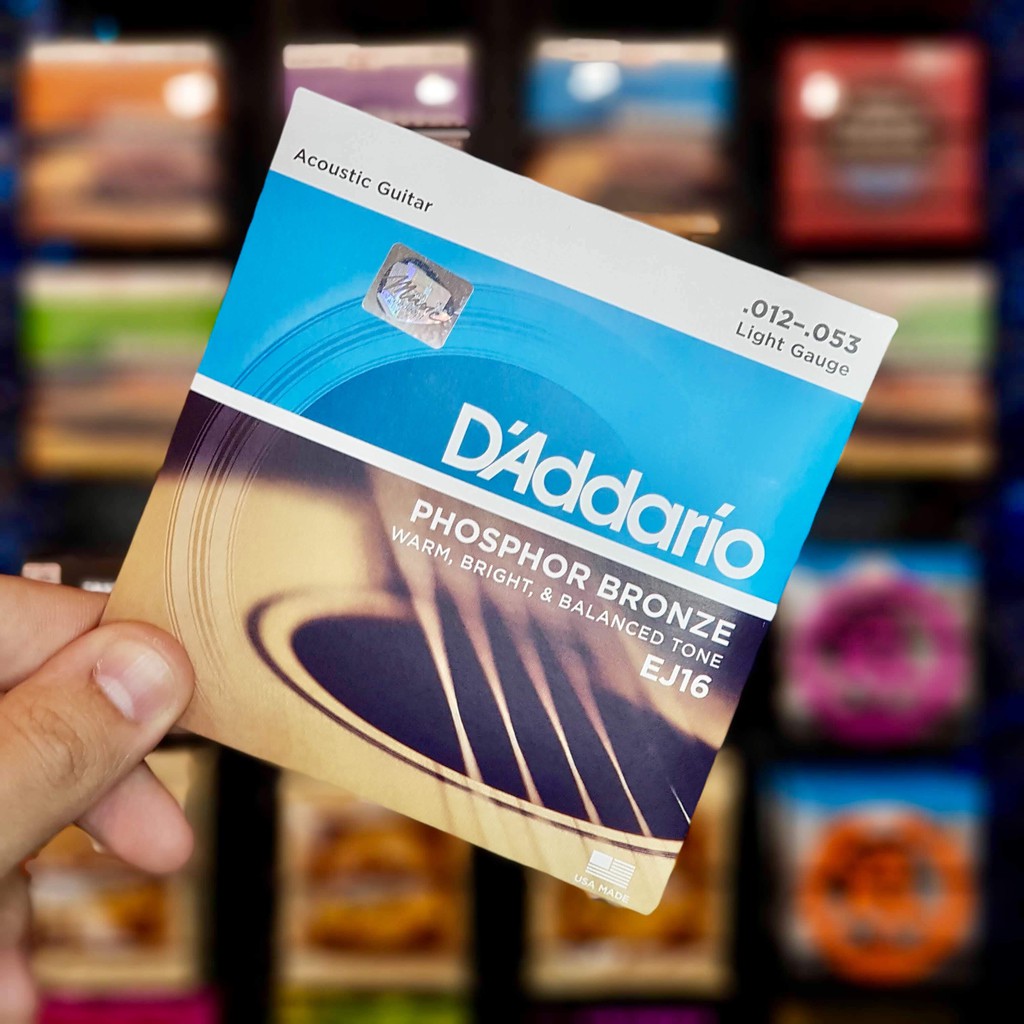 ของแท้ ⭐️ EJ16 D'Addario 🌈 สายกีต้าร์โปร่ง Phosphor Bronze สายทองแดง 12 - 53 แดดดาริโอ้ EJ-16 EJ 16
