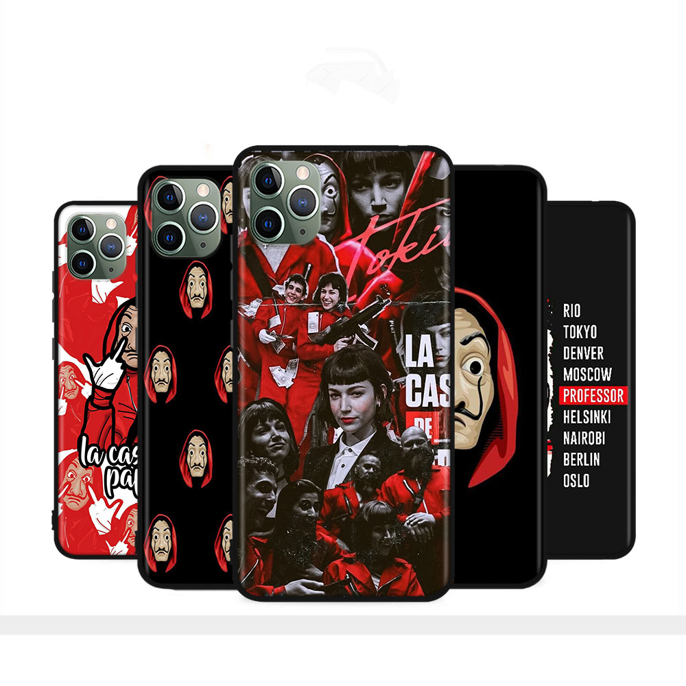 H-177 La Casa De Papel เคสซิลิโคนอ่อนนุ่มปลอกเข้ากันได้สําหรับ iPhone 15 Plus 14 Pro 12 13 Max