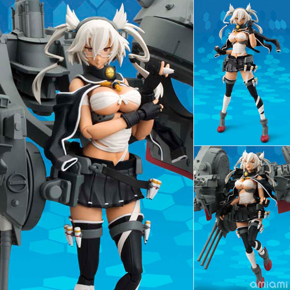 Model Figma งานแท้ ฟิกม่า Figure ฟิกเกอร์ โมเดล Bandai AGP Kantai Collection เรือรบโมเอะ Musashi Kai