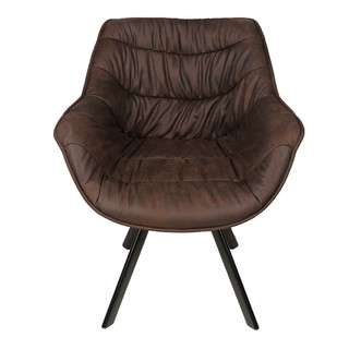 ARMCHAIR FURDINI BROOKE SDR-2719-705 DARK BROWN เก้าอี้ FURDINI BROOKE SDR-2719-705 สีน้ำตาลเข้ม เก้าอี้อเนกประสงค์ เฟอร