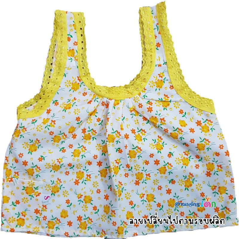 💗 เสื้อคอกระเช้าเด็กผู้หญิง 3 เดือนถึง 5 ขวบ (S-XL) น่ารักมากๆ - รูปที่ 4