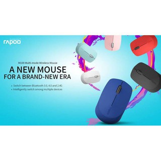 Rapoo wireless mouse เมาส์ไร้สาย2ระบบ รุ่นM100 7XTL