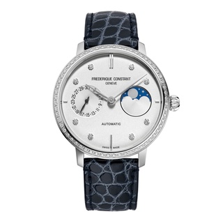 Frederique Constant Manufacture FC-702SD3SD6 Diamonds Moonphase Slimline Ladies Watch