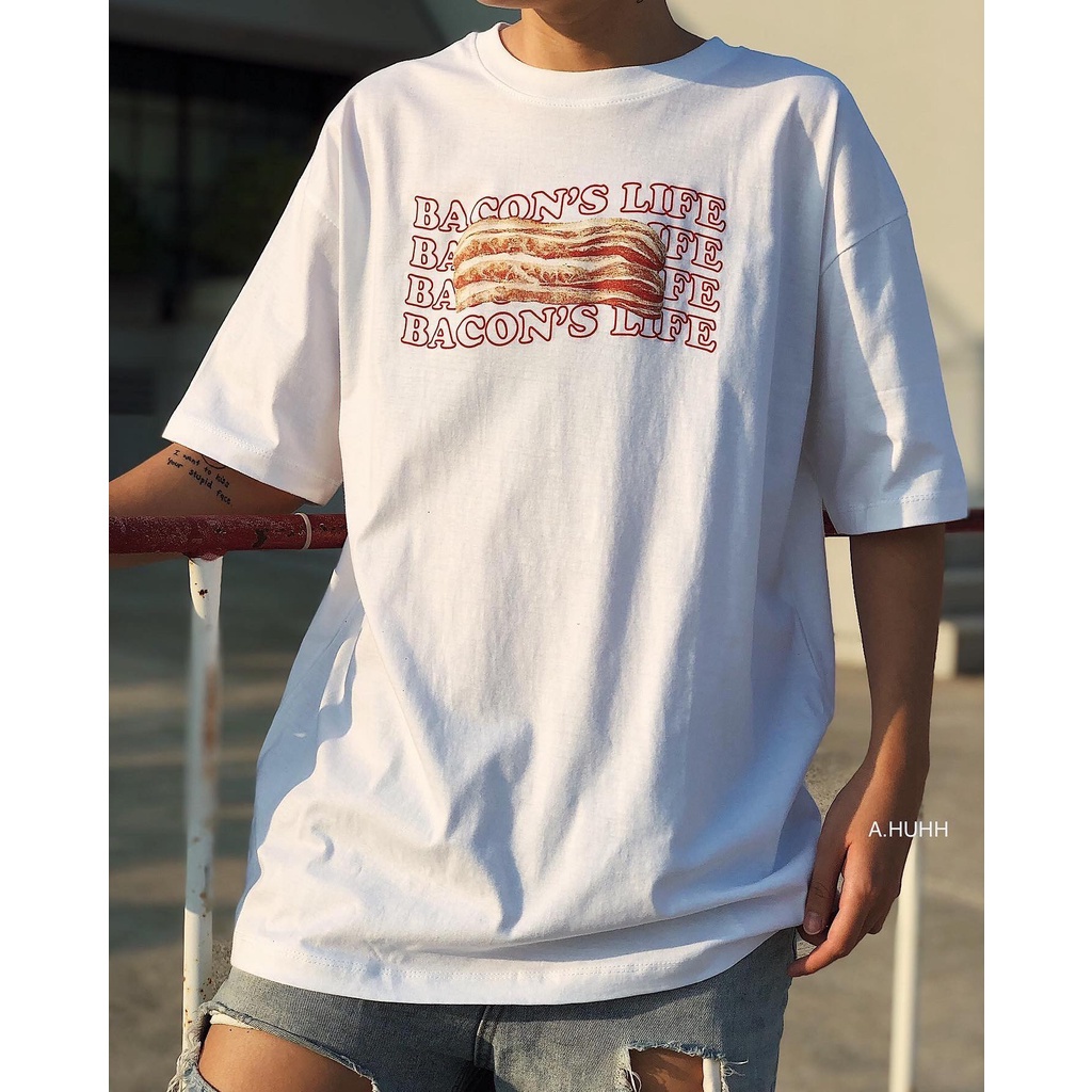 เสื้อยืด Freesize ลาย Bacon