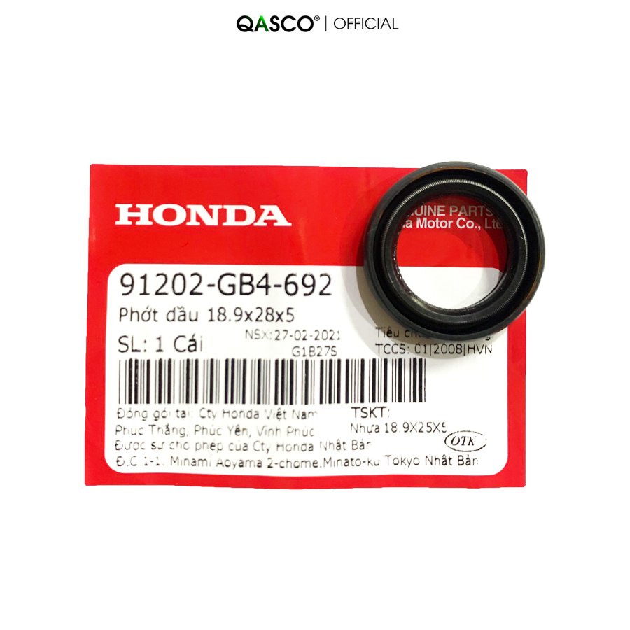 ซีลน้ํามัน 18.9x28x5 HONDA Wave 100 / Dream / Future 1 QA(91202GB4692) 171)