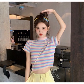 พร้อมส่ง🌈✨ เสื้อ pastel น่ารักสุด ต้องมี กดหัวใจไว้เลย💘