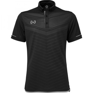 WARRIX SPORT เสื้อโปโลแขนสั้น WA-3318N (AE ดำ-เทา)