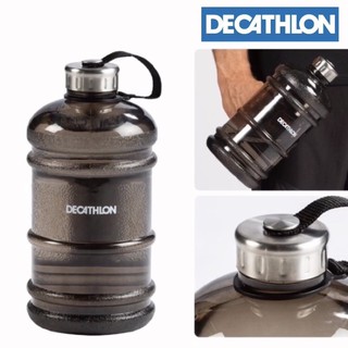 ขวดน้ำ ทรงแกลลอนสีดำใส เท่ห์ ความจุ 2.2 ลิตร ของ Decathlon แท้!