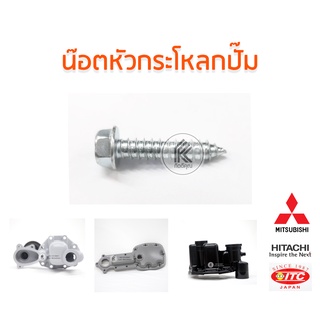 น๊อตหัวกระโหลกปั๊มน้ำ HITACHI ฮิตาชิ MITSUBISHI มิตซูบิชิ ITC ไอทีซี (1 ตัว) water pump screw อะไหล่ปั๊ม น๊อต