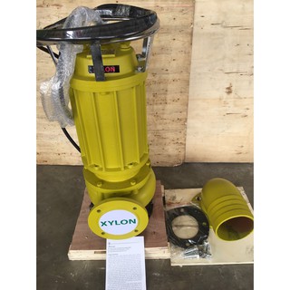 🔥โค้ดINC3LEL3ลด30฿ปั๊มแช่ดูดโคลนขนาด 6 นิ้ว 10 แรงม้า 380V Submersible Sewage Pump ยี่ห้อ XYLON รุ่น WQ100-10-7.5