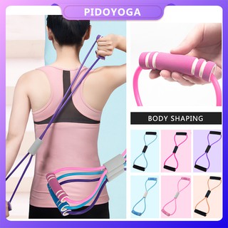 Yoga Elastic Band 8-character Stretcher Fitness Men &amp; Women Open Shoulders Beautiful Back Artifact Home Shoulder And Neck Stretch Chest Expansion Equipment