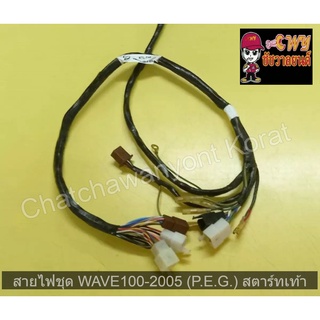 สายไฟชุด WAVE100-2005 (P.E.G.) สตาร์ทเท้า      016884