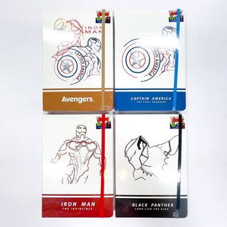 สมุดโน๊ด สมุดบันทึก A5 AVENGERS/CAPTAIN AMERICE/IRON MAN/BLACK PANTHER