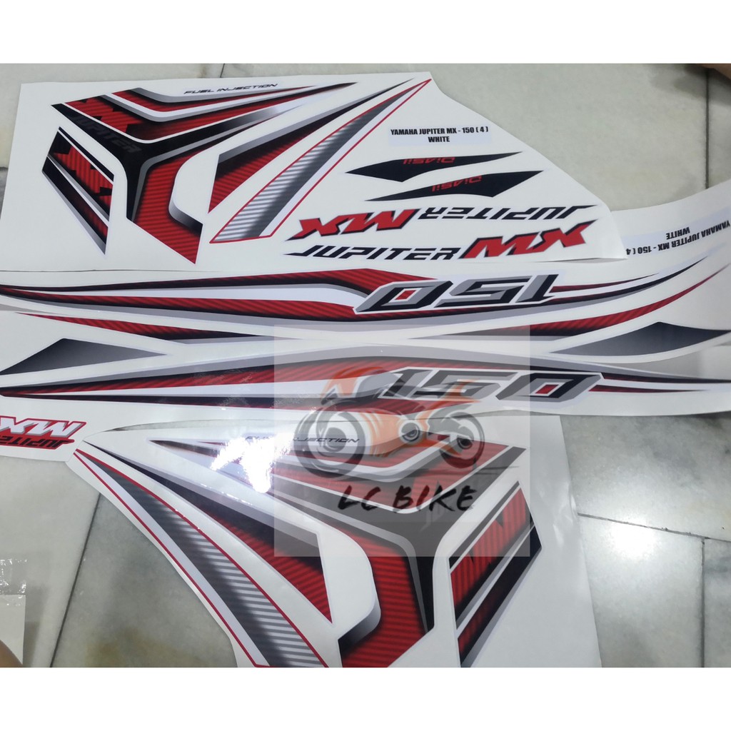 Y15 Y15ZR MX KING BODY STICKER สีขาว
