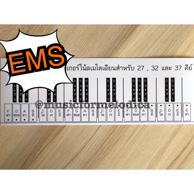สติกเกอร์ เมโลเดียน (27, 32, 37 คีย์)
