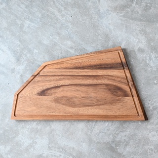 CHABATREE KNOLL CUTTING BOARD L WITH GROOVE ACACIA (CU159-SL)