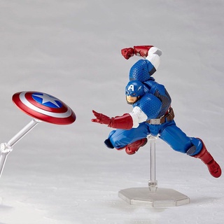 Kaiyodo Revoltech Amazing Yamaguchi Captain America กล่องของเล่นฟิกเกอร์