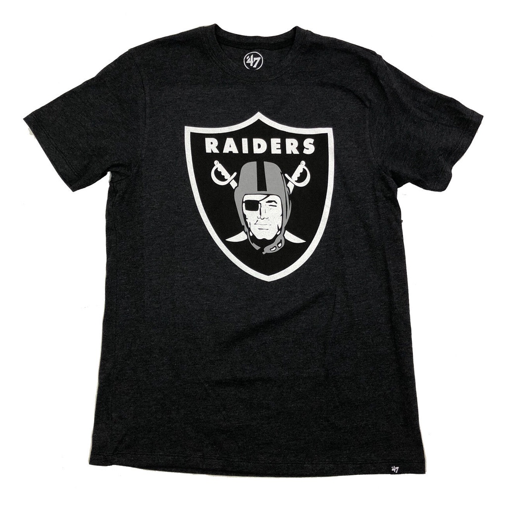 เสื้อยืด 47 Brand Oakland Raiders Nfl Charcoal T-Shirt